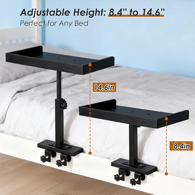LINGSFIRE Adjustable Bedside Shelf - Image 2