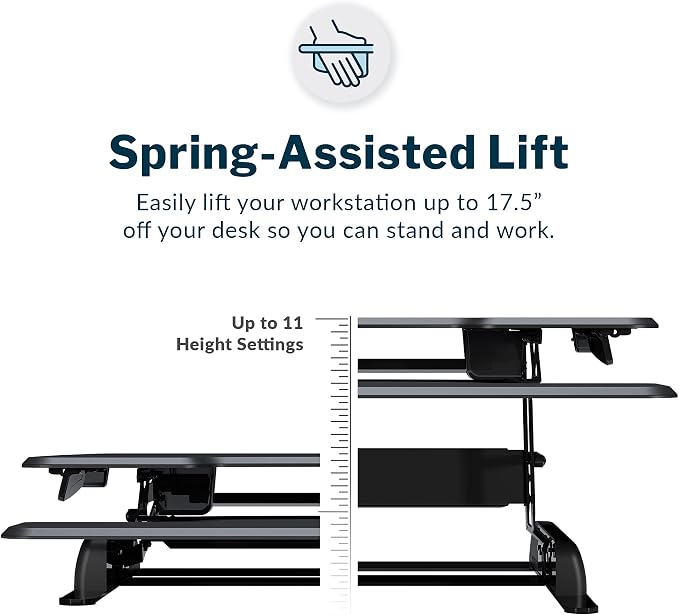 Vari - VariDesk Essential 36 - Two-Tier Standing Desk Converter - Image 2