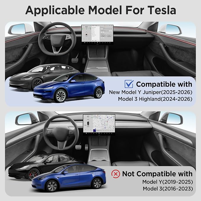 Center Console Organizer Tray for Tesla Model Y Juniper Accessories 2025 - Image 7