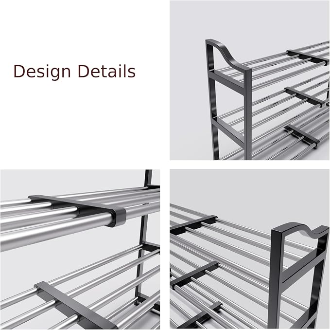 3-Tier Shoe Rack Expandable Shoe Rack - Image 8