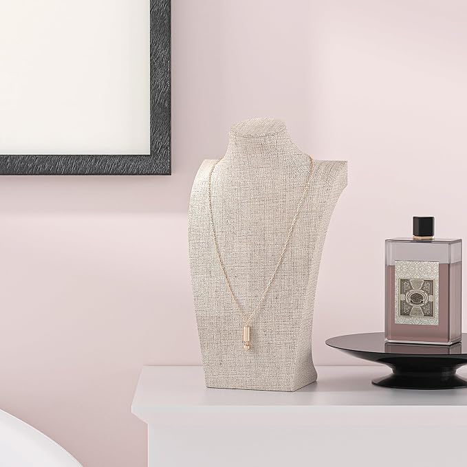 Necklace Bust Display Stand, Bust Necklace Holder, Pendant Chain Organizer - Image 4