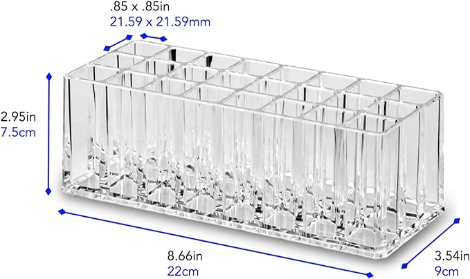BY ALEGORY Acrylic Rollerball Perfume Organizer Beauty Scent Holder 24 Space - Image 4
