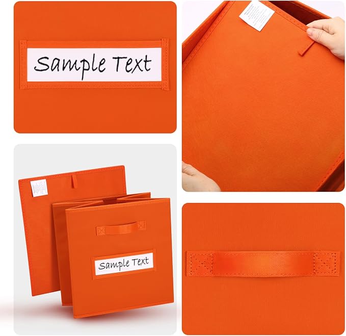 artsdi 13x13 storage cube bins Foldable Fabric storage cubes - Image 3