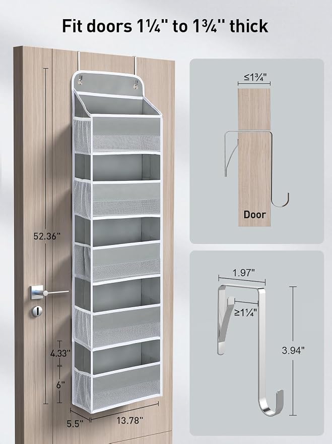 Yecaye 1 Pc Over the Door Organizer - Image 4