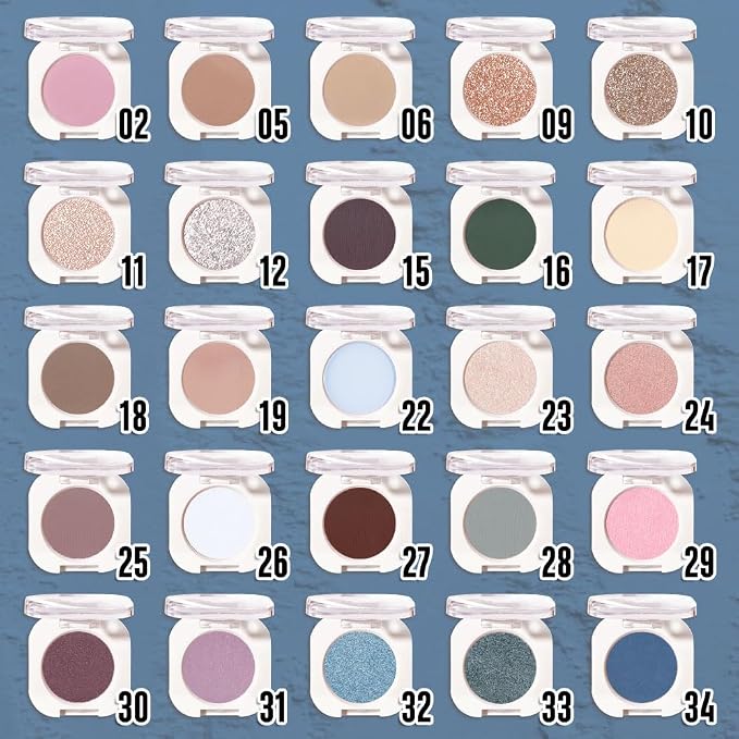 Dark Blue Single Matte Eyeshadow Makeup, Neutral Powde Eye Shadow - Image 3