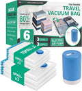 6 Pack Travel Vacuum Storage Bags by CozyEssential