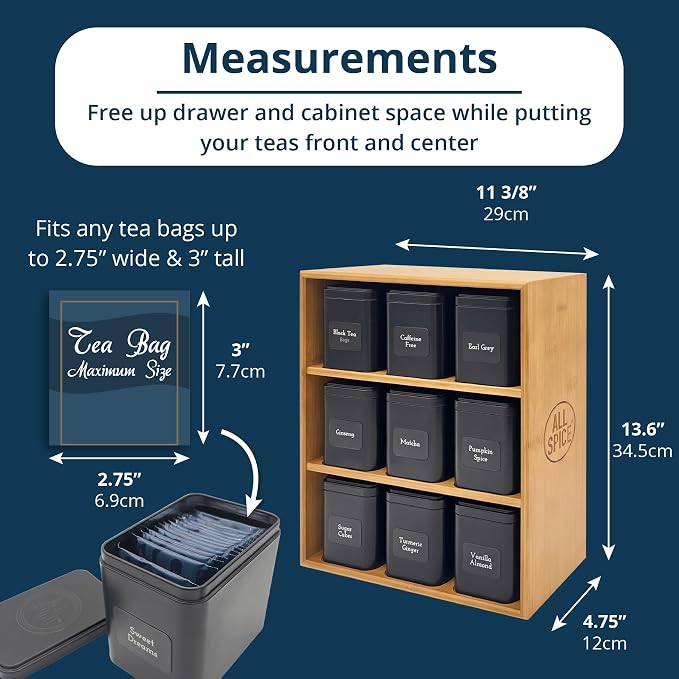 AllSpice Tea Organizer Rack - Image 4