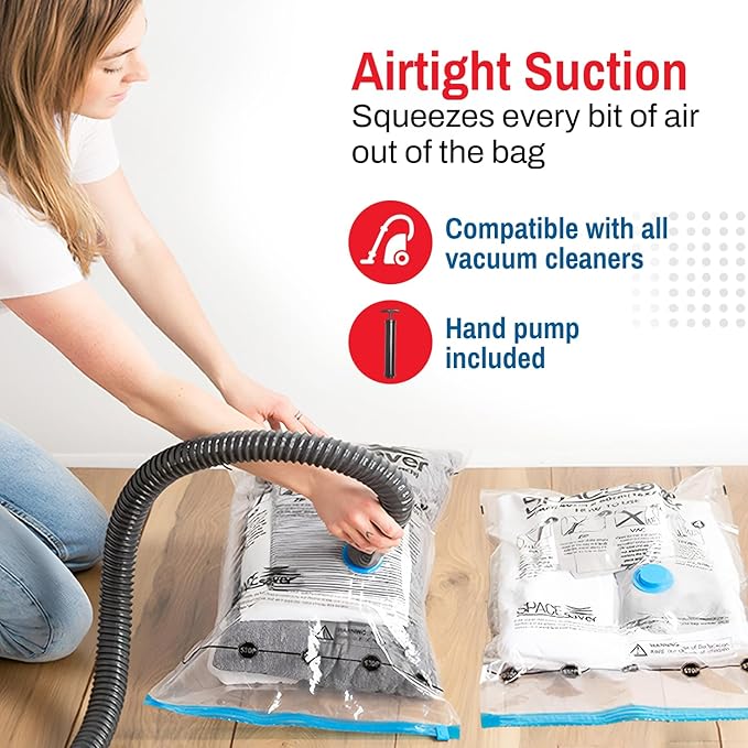 8 Pack Small Vacuum Storage Bags - Image 4