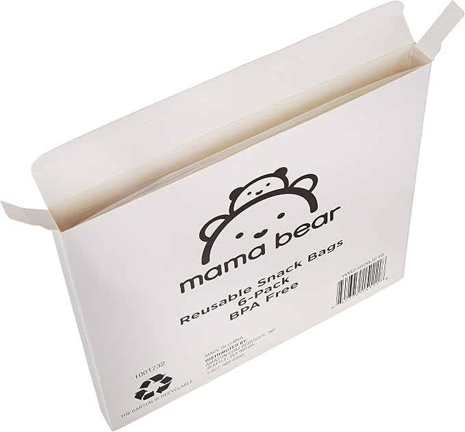 Amazon Brand - Mama Bear Reusable Snack Bags, Hook and Loop, One Size - Image 5