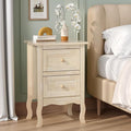 VINGLI Unfinished Solid Wood Nightstand by VINGLI