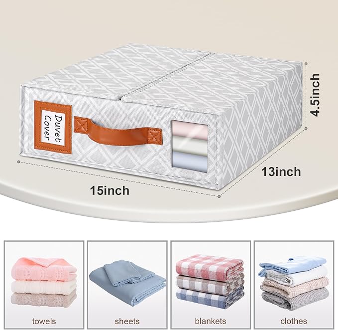 1 Pack Bed Sheet Organizers and Storage, Sheet Organizer - Image 6