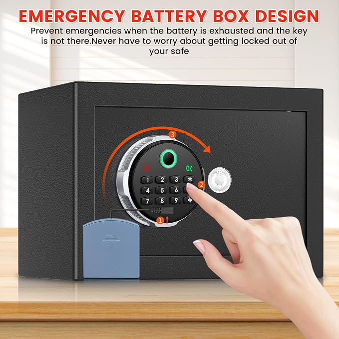 0.5 Cuft Biometric Safe Box - Image 7