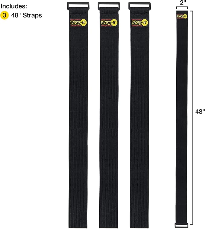 Super-Stretch Wrap-It Storage Straps, 48-in x 2-in - Image 2