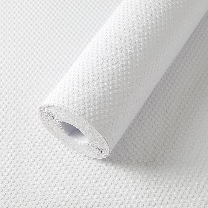 FLPMIX White Shelf Liner for Kitchen Cabinets 12 inch Wide by FLPMIX