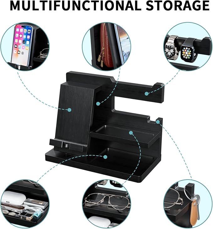 Yirilan Wood Phone Docking Station - Image 5