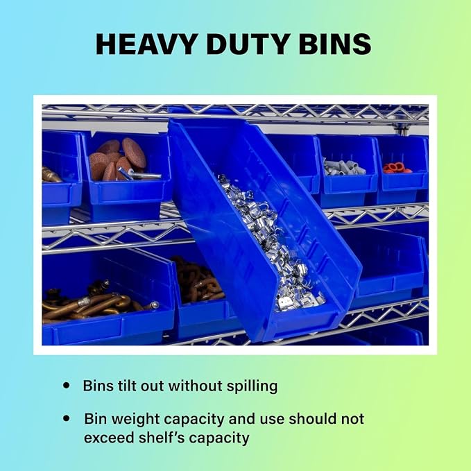 Akro-Mils 30128 Plastic Shelf Bins, Heavy Duty Storage Bins - Image 4