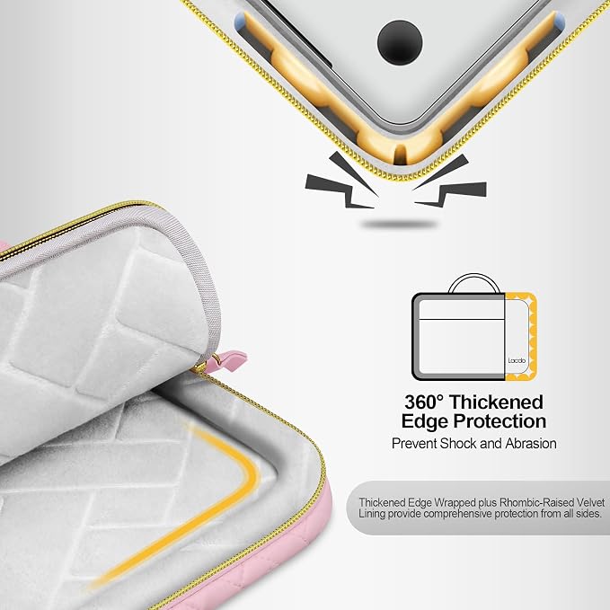 Lacdo 360° Protective 15-15.6 Inch Laptop Sleeve Case - Image 2