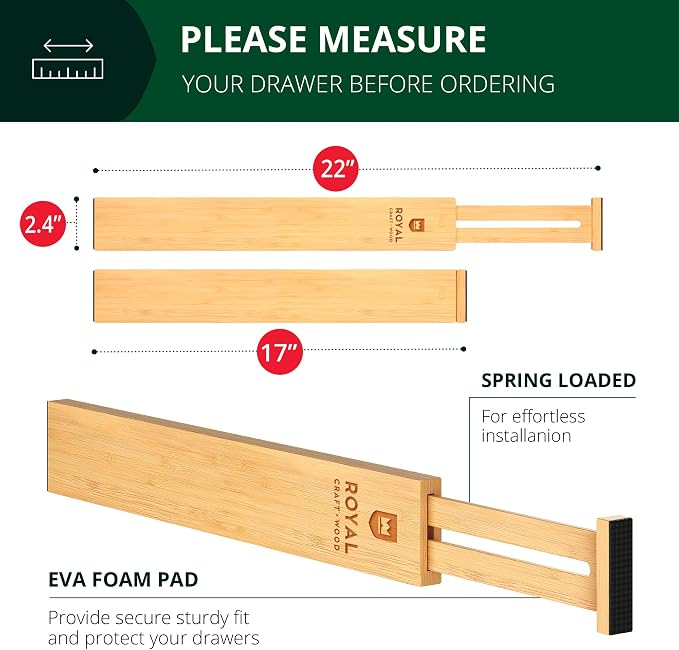 Drawer Divider and Organizer for Kitchen Organization - Image 2