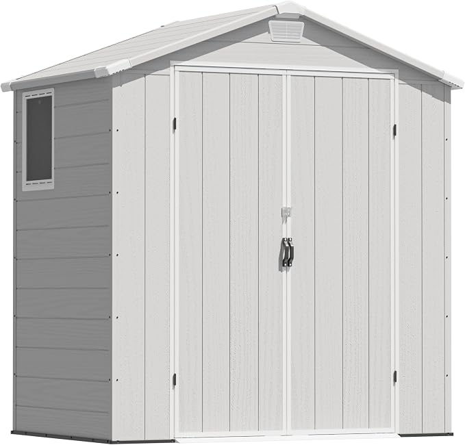 Greesum 6x4FT Plastic Outdoor Storage Shed by BuynowfromGreesum