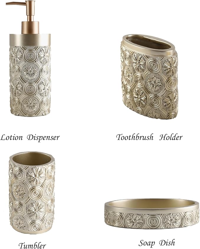 Hymmah Bathroom Accessories Set, Farmhouse Bathroom Decor, Contain Toothbrush - Image 3
