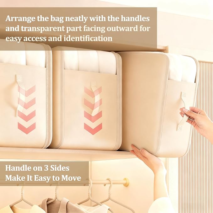 2 Pack Space Saving Comforter Storage Bag - Image 8