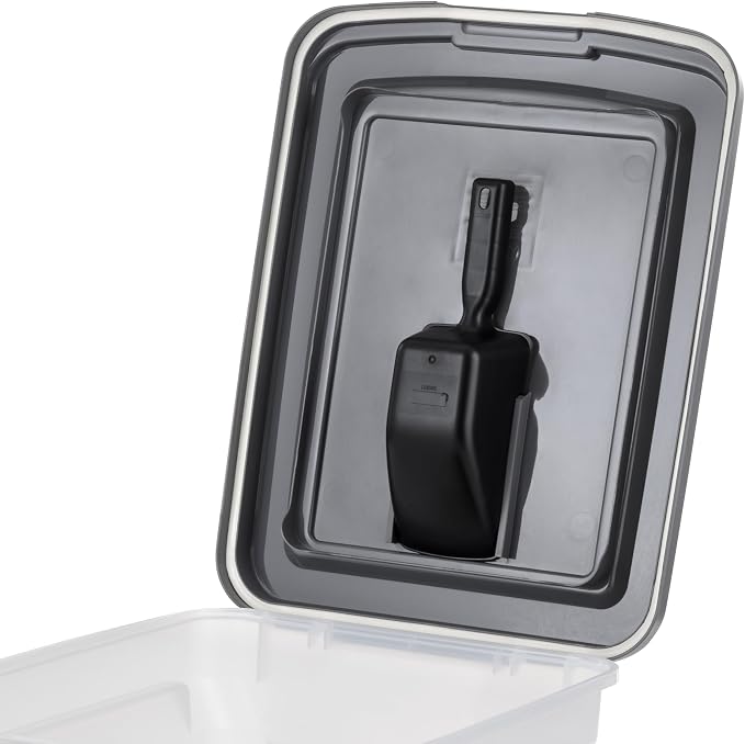 IRIS USA Dog Food Storage Container 40 lbs, Attachable Wheels, & Included Scoop - Image 6