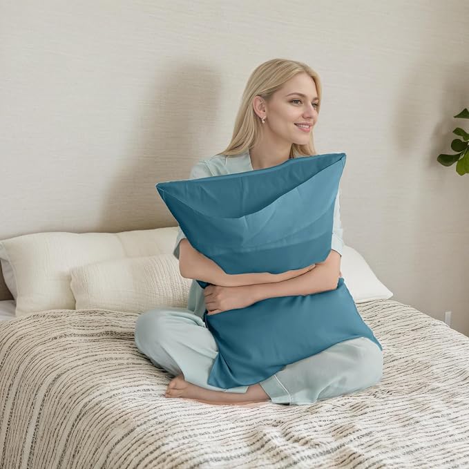 Pillow Cases Standard Size 2 Pack, Bamboo Rayon Cooling Pillowcases - Image 2