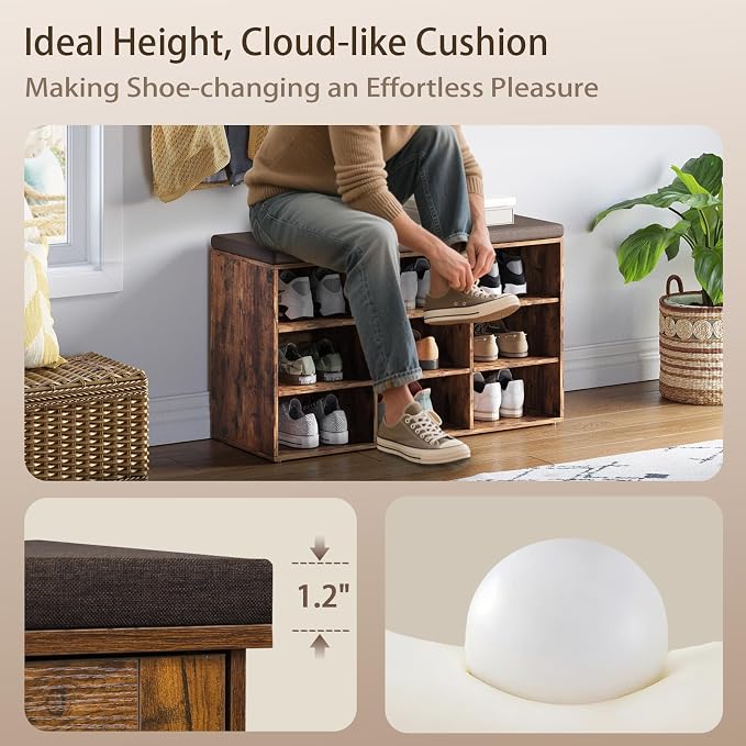 DINZI LVJ Shoe Storage Bench - Image 6