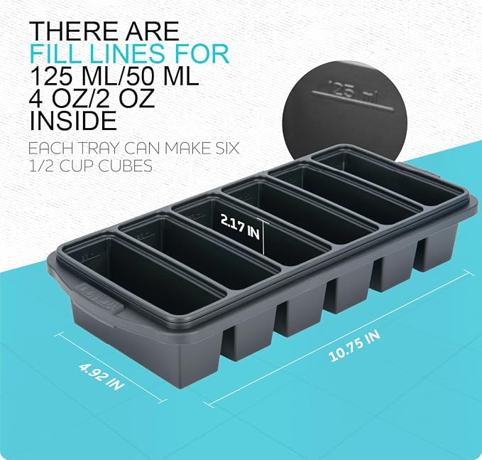 1/2 Cup Silicone Freezer Tray - Image 4