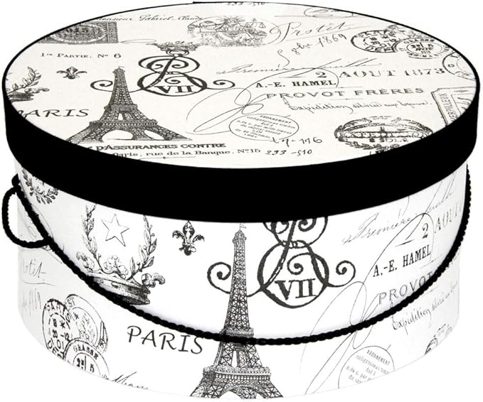 Sarah's Hat Boxes Classic Paris Hat Box – 12.75" x 6.5" Handmade in USA – - Image 5