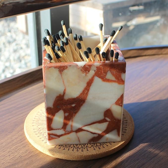 Calacatta Red Marble Toothbrush Holders - Image 7