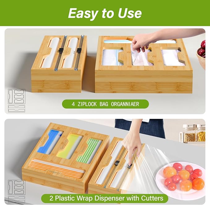 Bamboo Bag Storage Organizer - Image 7