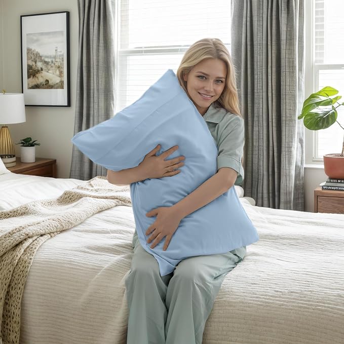 Pillow Cases Standard Size 2 Pack, Bamboo Rayon Cooling Pillowcases - Image 5