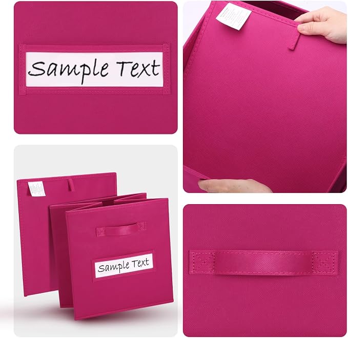 artsdi 11x11 storage cube bins Foldable Fabric storage cubes - Image 3
