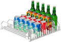 Upgraded Drink Organizer for Fridge, Space-Saving Fridge Drink Organizer by KuukikvDirect