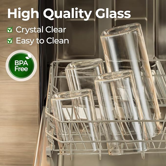 ComSaf 1.8 Qt Rectangle Glass Storage Containers - Image 4