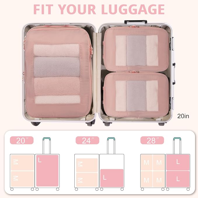Expandable Double-Sided Compression Packing Cube，3 Set Lightweight Double Deck - Image 6