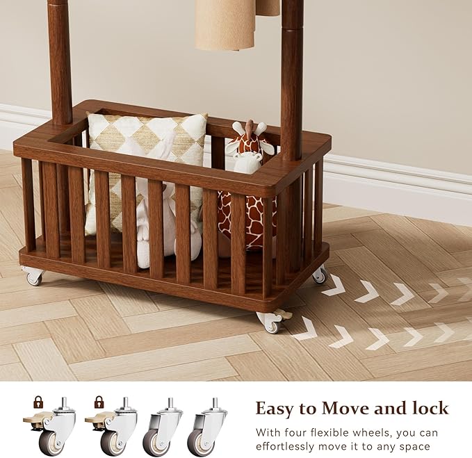 Solid Wood Coat Rack Clothes Rack, Coat Rack Freestanding - Image 4