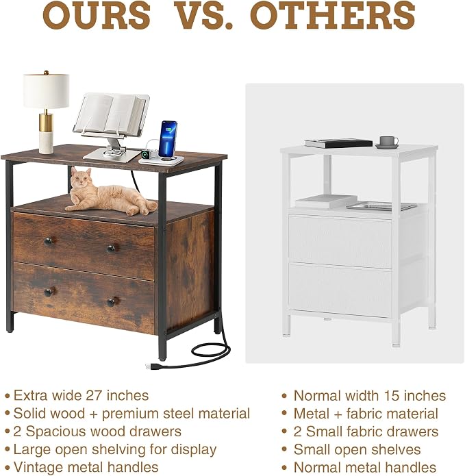 27 inch Wide Night Stand Set 2 - Image 7