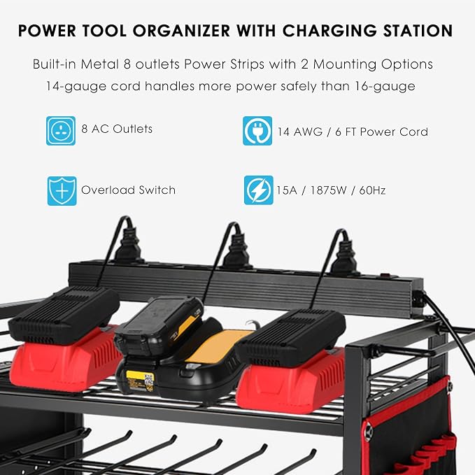 Garage Power Tool Organizer Cart - Image 2