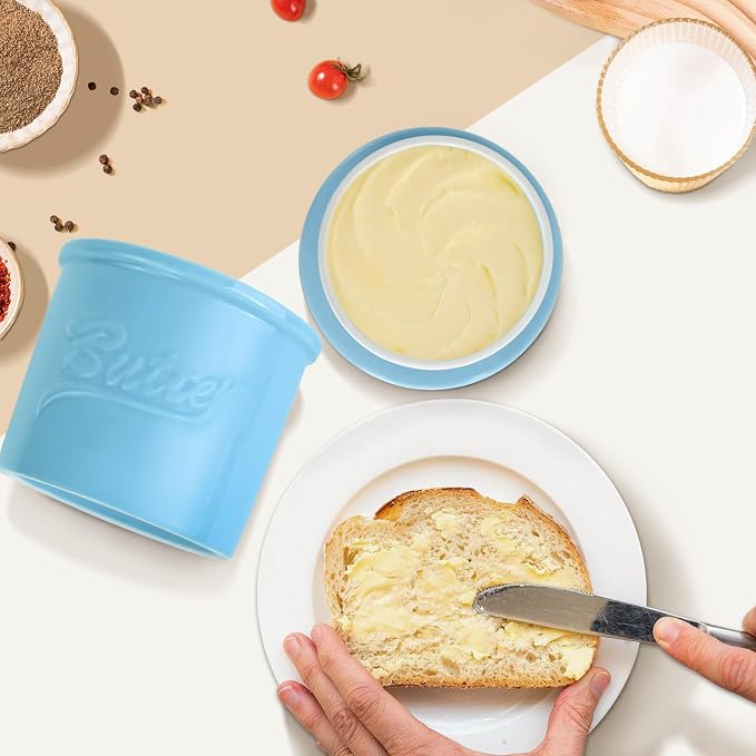 Butter Crock for Counter with Water, French Butter Keeper for Spreadable Butter - Image 6