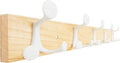 SKOLOO 24-Inch Natural Wood Coat Rack Wall Mount by SKOLOO