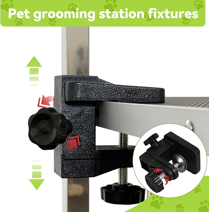 46" Large Dog Grooming Table, Non-Slip Tabletop - Image 9