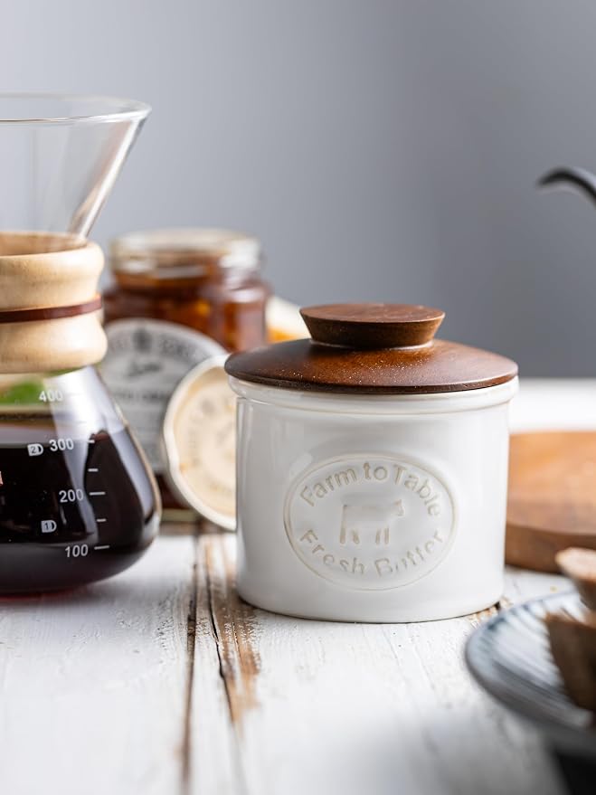 Ceramic Butter Dish With Lid, Butter Crock - Image 4
