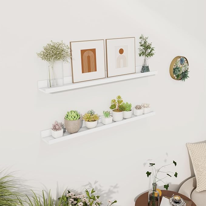 Axeman 30 Inch White Floating Shelves - Image 2