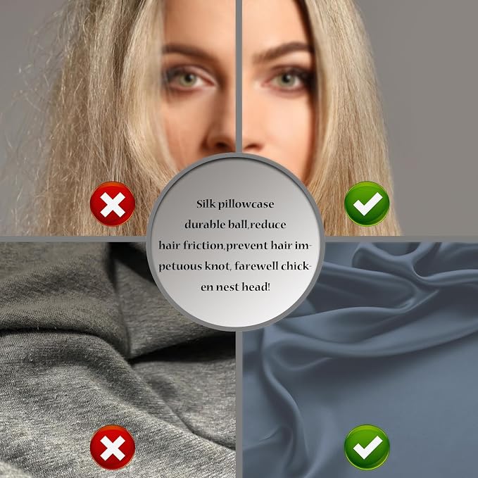 Silk Pillow Cases 2 Pack Soft Breathable and Sliky Queen Size Pillow Cases Set - Image 5