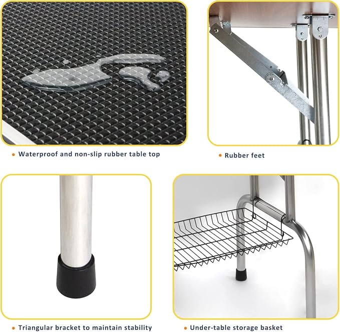 42" Dog Grooming Table Foldable Pet Grooming Tables - Image 4
