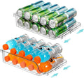 2 Packs Clear Width Adjustable Soda Can Organizer by BingoHive