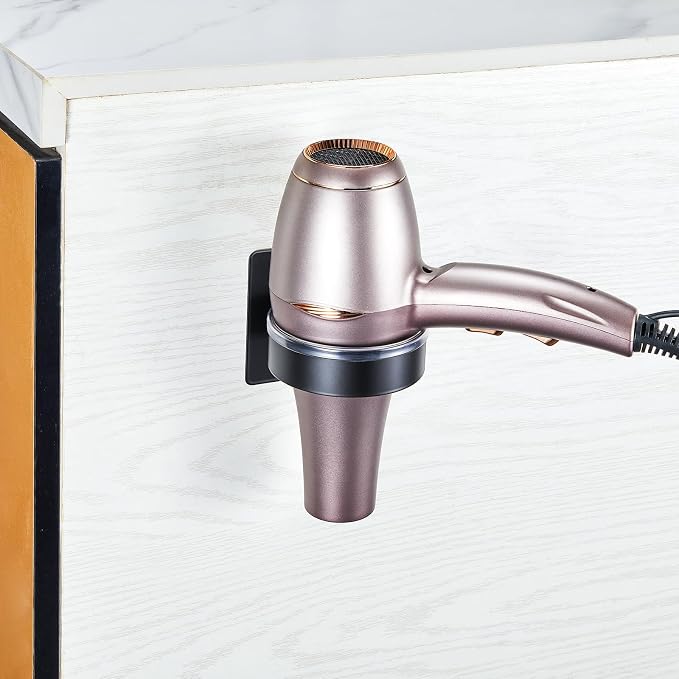 Blow Dryer Holder Wall Mounted, Hair Dryer Holder Stand Adhesive, Bathroom Hair - Image 5