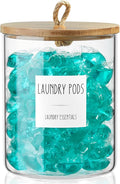 Glass Laundry Pods Container, 0.5 Gallon 2 Liter Laundry Jars by Unknown